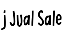 j Jual Sale Font Image