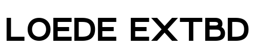 Loede ExtBd Font Image
