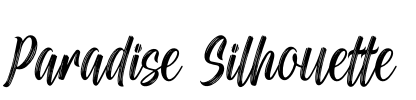 Paradise Silhouette Font Image