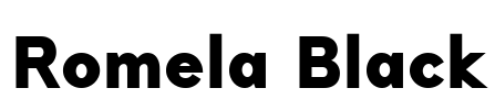 Romela Black Font Image