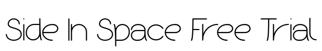 Side In Space Free Trial Font Image