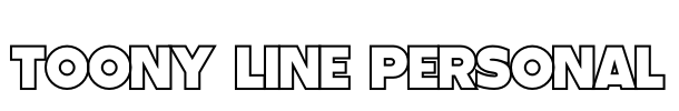 Toony Line PERSONAL Font Image