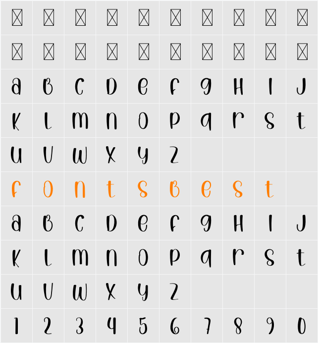 Summer Pumpkins Character Map