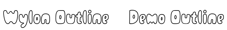 Wylon Outline - Demo Outline Font Image