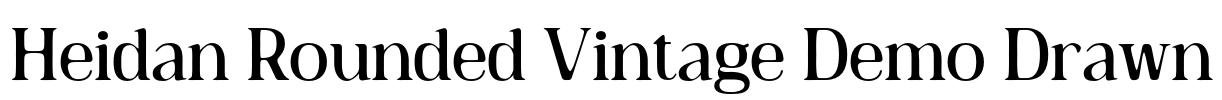 Heidan Rounded Vintage Demo Drawn Font Image