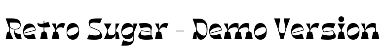 Retro Sugar - Demo Version Font Image