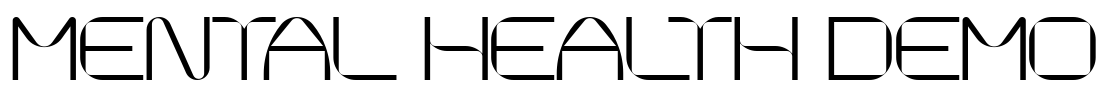 Mental Health Demo Font Image