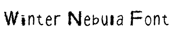 Winter Nebula Font Font Image
