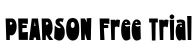 PEARSON Free Trial Font Image
