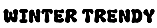 Winter Trendy Font Image