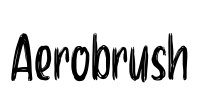 Aerobrush Font Image