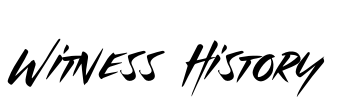 Witness History Font Image