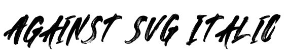 Against SVG Italic