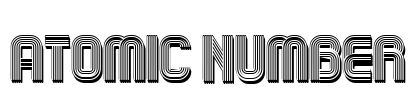 Atomic Number Font Image