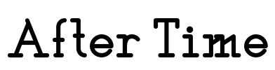 After Time Font Image