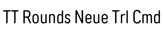 TT Rounds Neue Trl Cmd Font Image