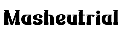 Masheutrial Font Image