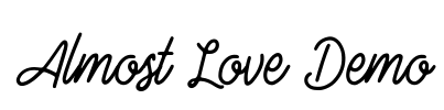 Almost Love Demo Font Image