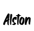 Alston Font Image