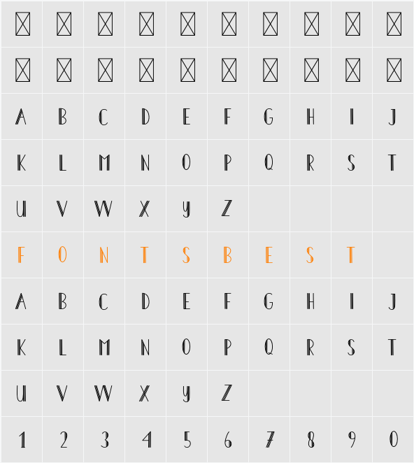 Aircraft Character Map