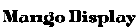 Mango Display Font Image