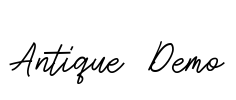 Antique Demo Font Image