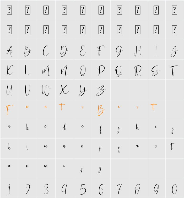 Metthyws Character Map