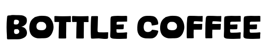 Bottle Coffee Font Image