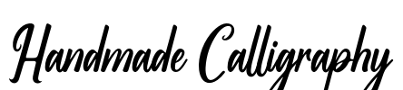 Handmade Calligraphy Font Image