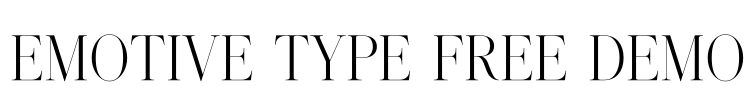 Emotive Type Free Demo Font Image