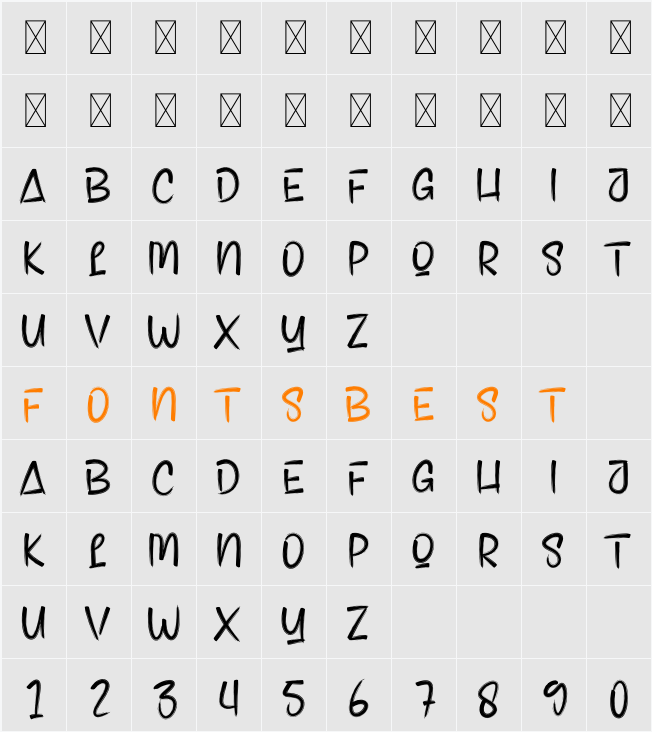 Handle Character Map