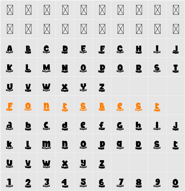 Study Symbol Book Character Map