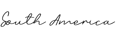 South America Font Image