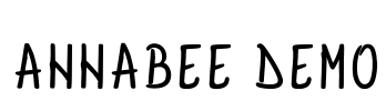 AnnaBee Demo Font Image