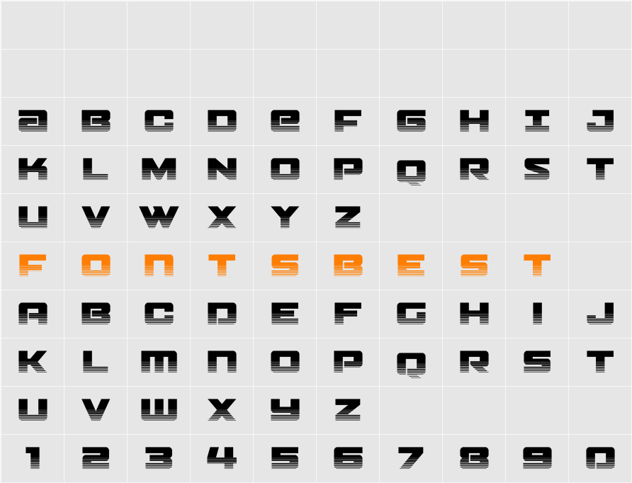 Power Broker Twotone Character Map