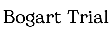 Bogart Trial Font Image
