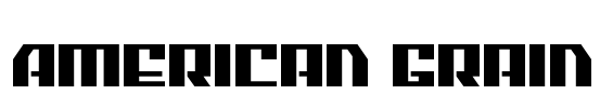 American Grain Font Image