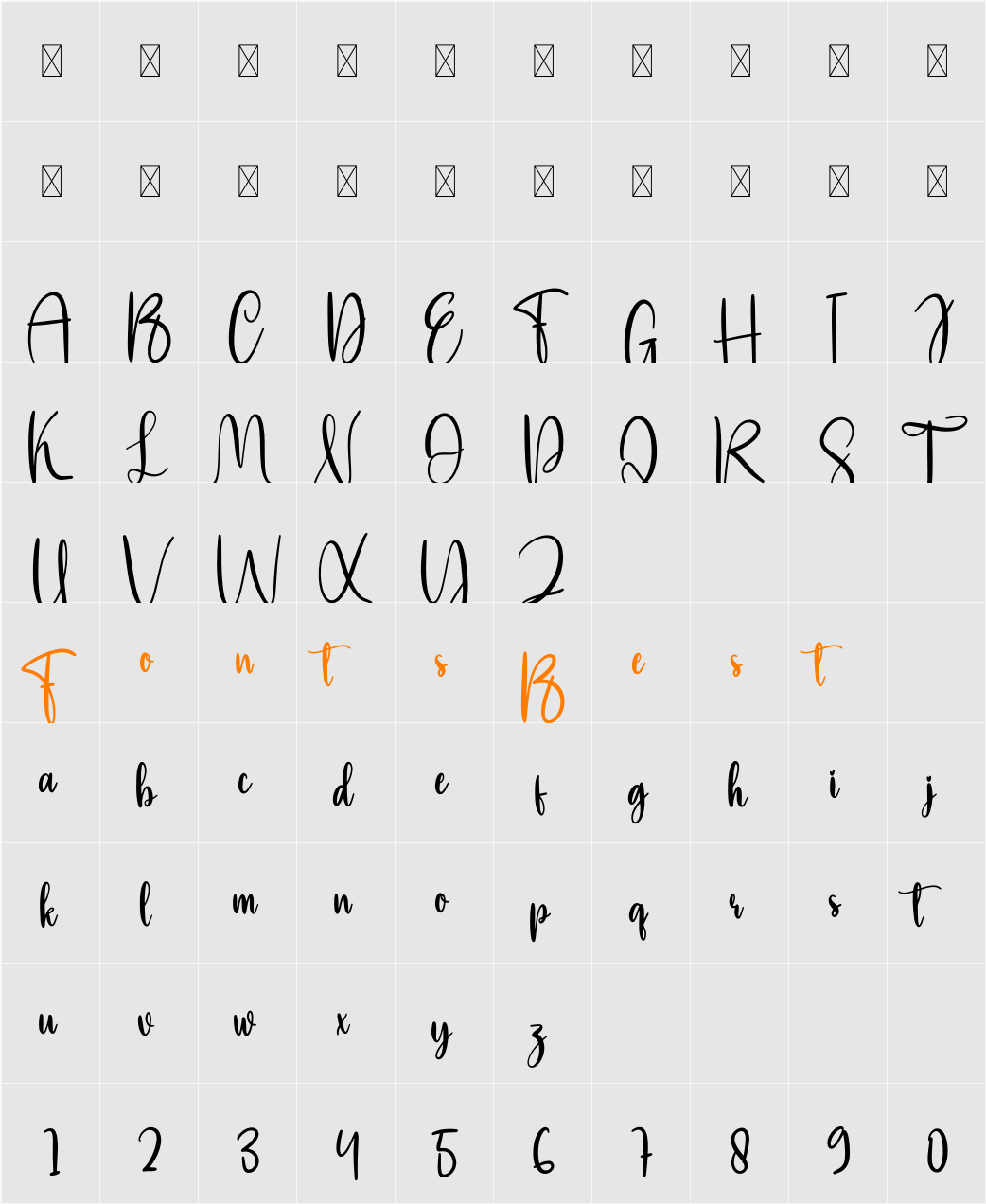 Mobile Character Map