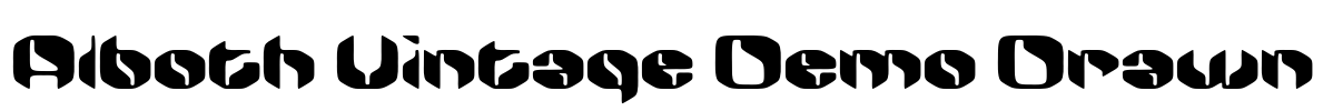 Alboth Vintage Demo Drawn Font Image