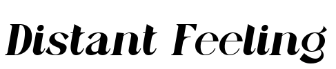 Distant Feeling Font Image