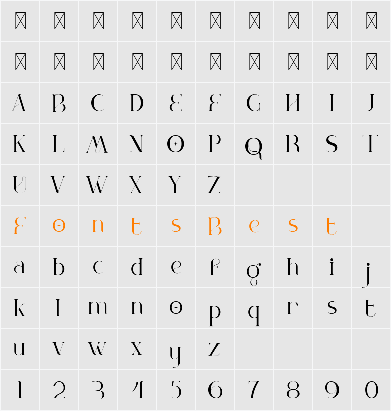 Mioge - Free Trial Character Map