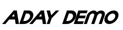 Aday Demo Font Image