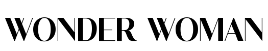 Wonder Woman Font Image