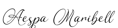 Aespa Maribell Font Image