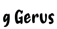 g Gerus Font Image