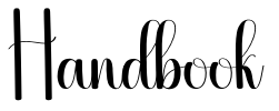 Handbook Font Image