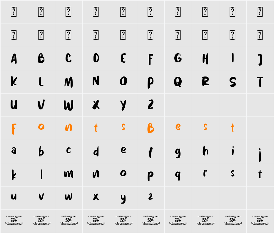 Umkm Character Map