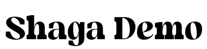 Shaga Demo Font Image