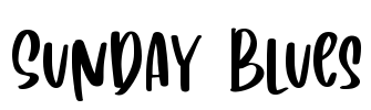 Sunday Blues Font Image