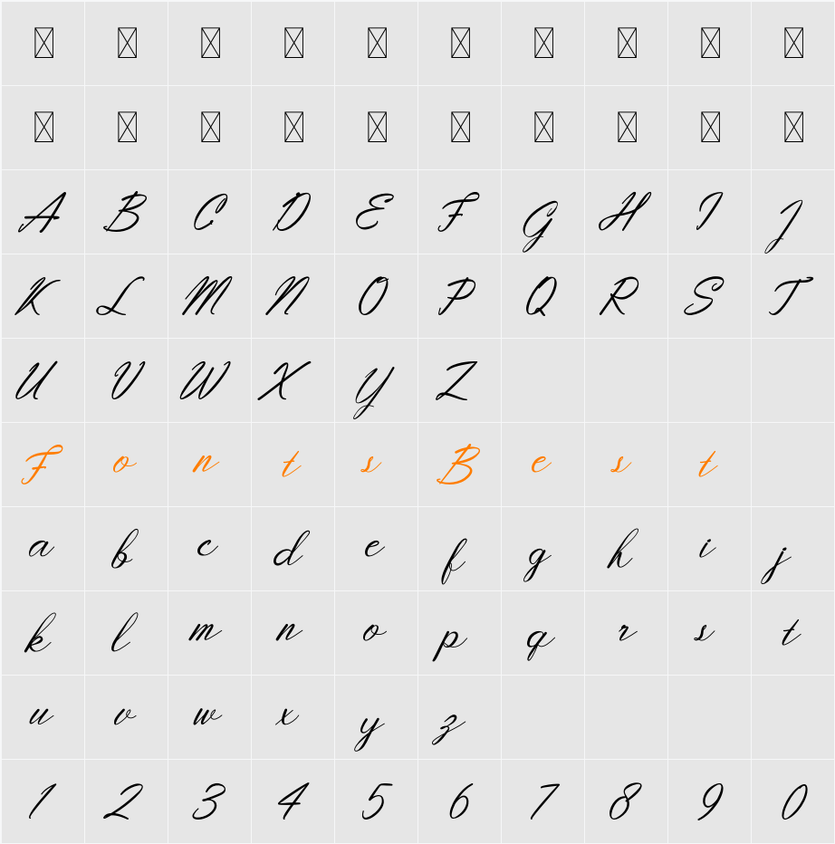 Youlast Character Map